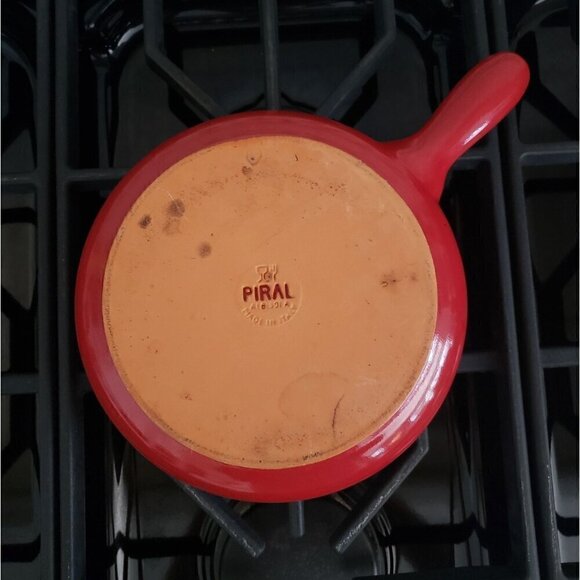Piral Albisola Made in Italy Terracotta Clay 9" Red Cookware Baking Serving Pan - Picture 11 of 12